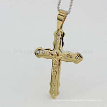 Wholesale cross pendant bulk sale,crystal gold cross pendant